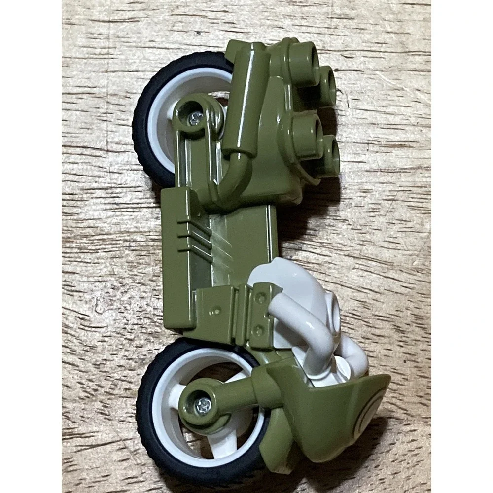 Lego Duplo Olive Green Army Jurrassic Park Motorcycle Replacement Part